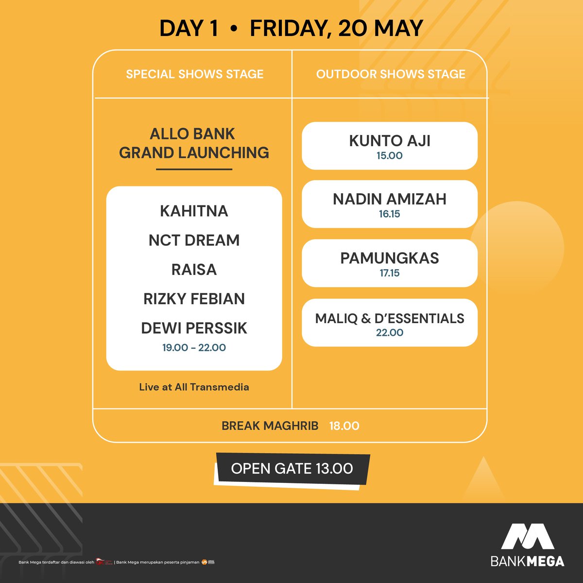 Ghifrbn28's tweet photo. #WTS Tiket Day 1 Allobank Festival 20 Mei 2022 Festival Zone Ungu (Festival) Domisili Tangerang Bisa COD di Veneu atau kirim Gojek/Grab | NCT | WTB | WTS | Kahitna | Kunto Aji | Raisa | Rizky Febian #MinatDM https://t.co/0z4uaLuGrN