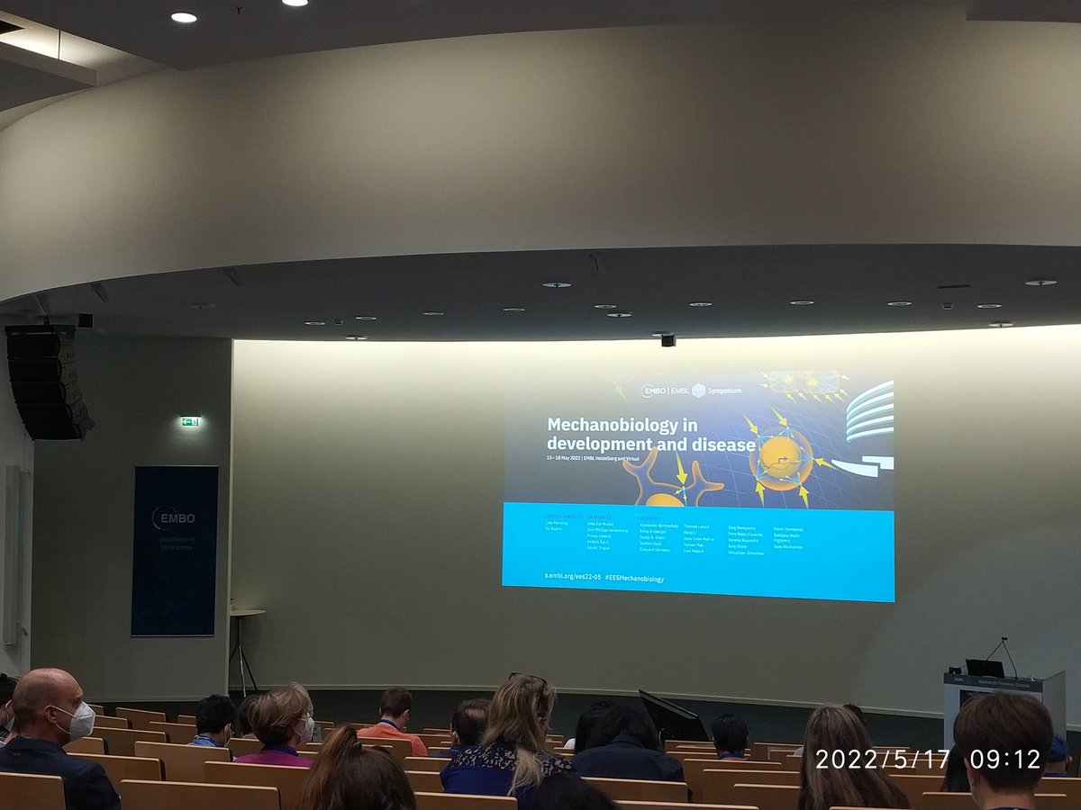 Third day of #EESMechanobiology. Great things continue. It's so nice to have the in-person conference and networking back in scientific life. Looking forwards for the following presentations and posters.  <a href="/EMBLHeidelberg/">EMBL Heidelberg</a>