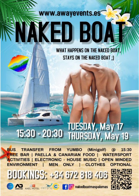 Thursday  @naked_boat the best private catamaran party 4 hours of party, sex, remember that with the