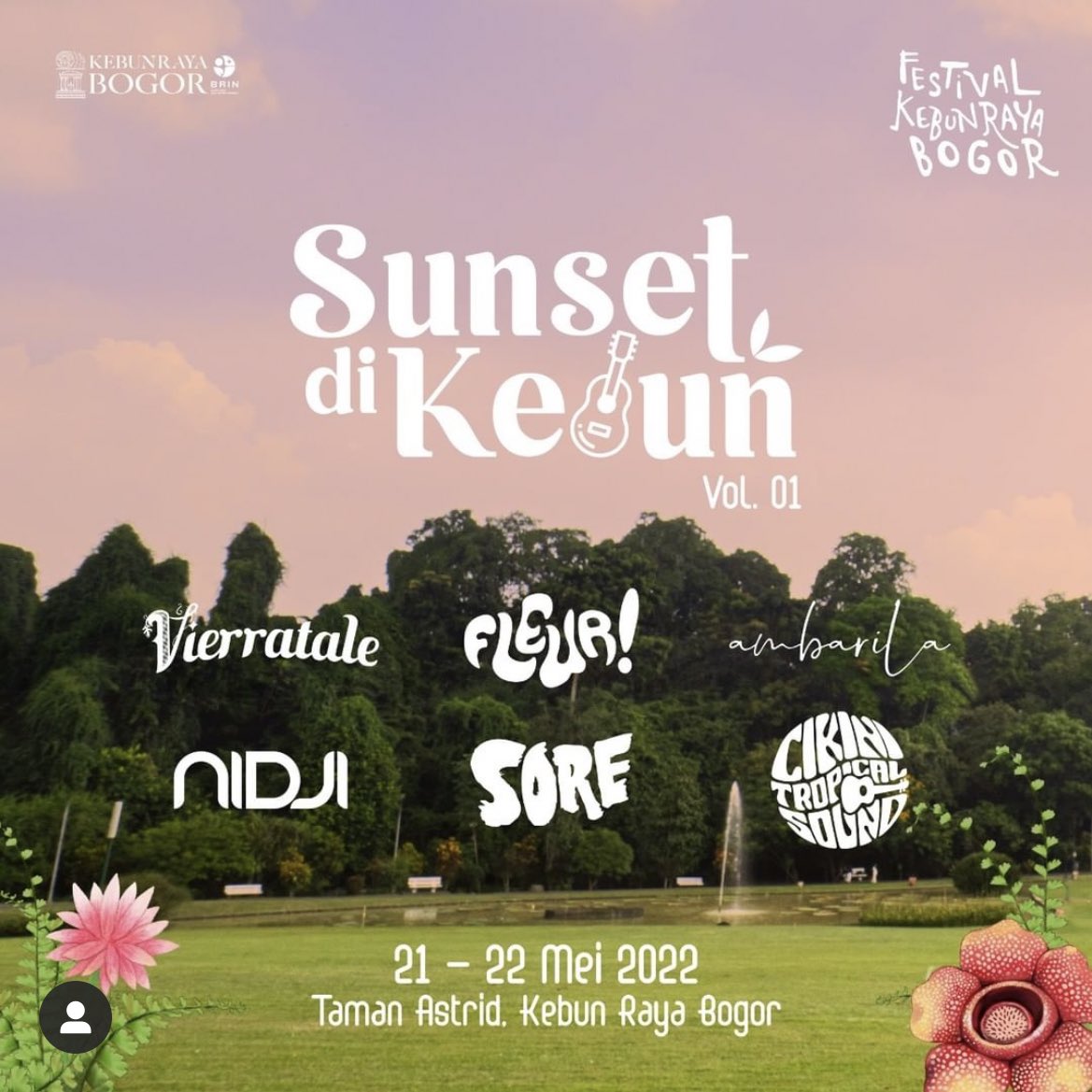 jaedipity's tweet photo. WTS WANT TO SELL 1 Tiket Sunset di Kebun DAY 1 (21 Mei 2022) 125k aja, DM FOR DETAILS https://t.co/E5esA2vKhf
