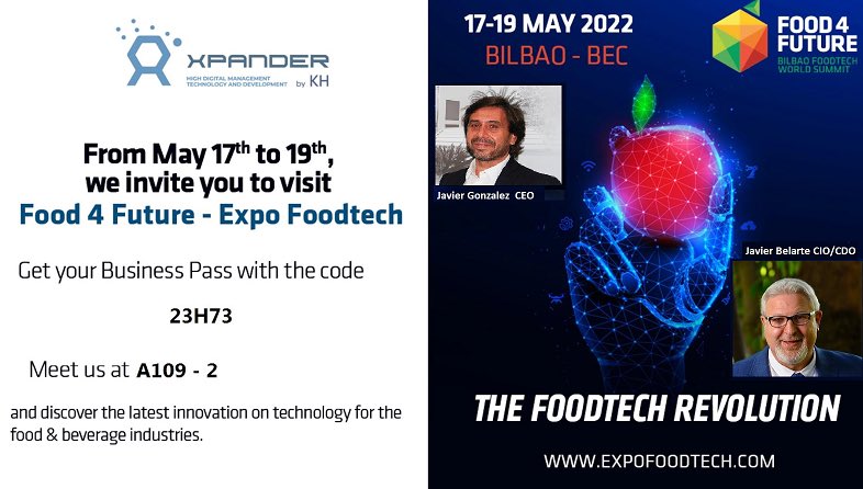 Felices de participar en @FOOD4FUTURE con nuestro stand A-109 2 y tener una presencia muy activa en los tres auditorios desde hoy hasta el jueves para hablar de #blockchain y de su aplicación a la industria alimentaria. #foodindustry #F4F2022