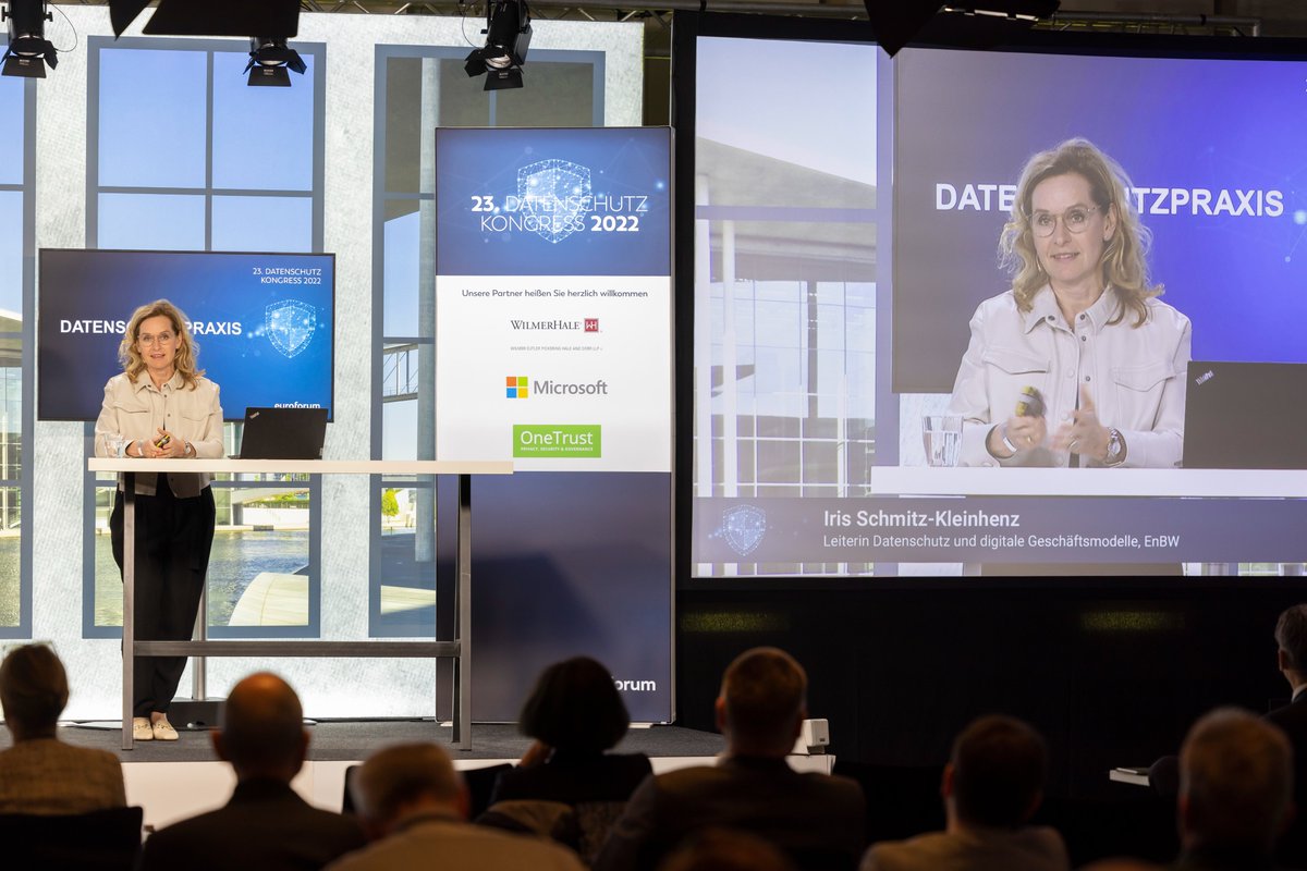 Gelebte #Datenschutzorganisation: Der Mensch steht für uns im Mittelpunkt. #Datenschutz wird von Menschen genutzt und von Menschen beraten. Iris Schmitz-Kleinhenz <a href="/EnBW/">EnBW</a> auf #dsk22
