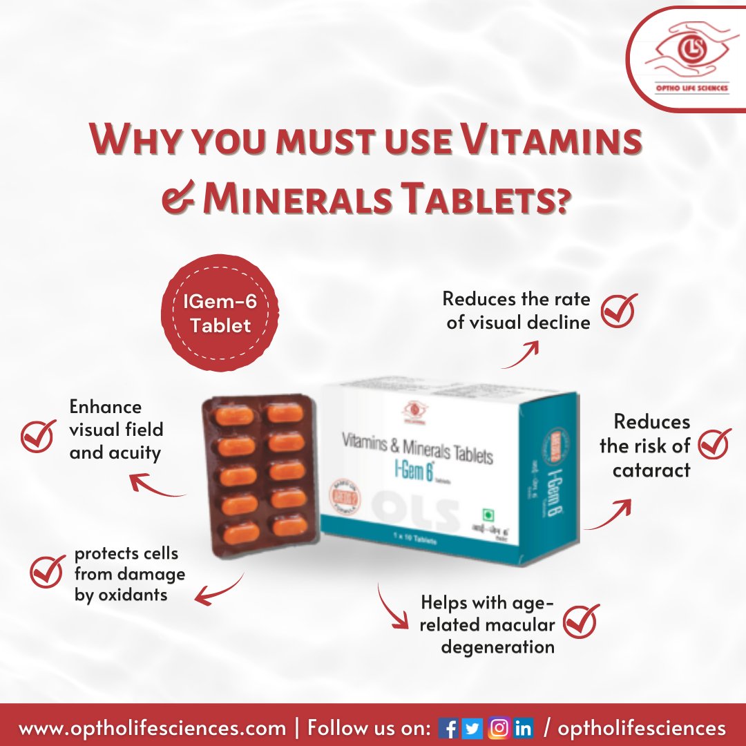 rkeonlife's tweet photo. I-Gem 6 Capsule contains essential nutrients and powerful antioxidants. It helps in cell growth and maintenance. It is useful in performing normal body functions, making up for the deficiencies in the body, and helps in the protection of cells from wear and tear.
#optho #IGem6 https://t.co/IeDOmqel3O