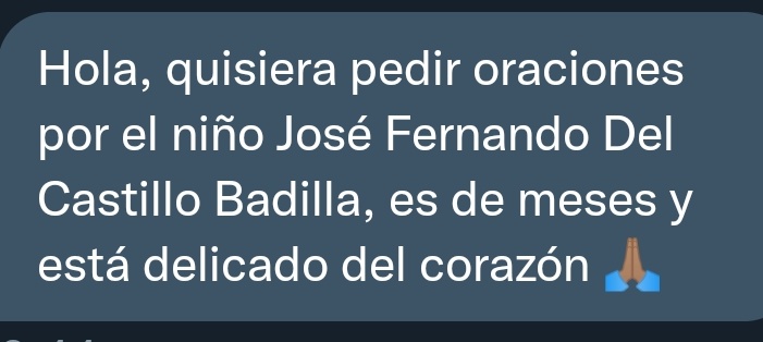 Piden oraciones