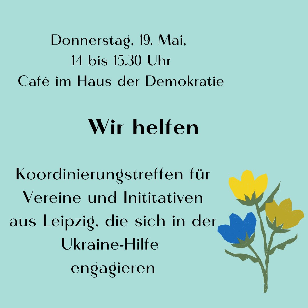Am Donnerstag treffen sich wieder Vereine und Initiativen, die in der Ukraine-Hilfe tätig sind. Treffpunkt ist 14 Uhr, bei uns im Café.