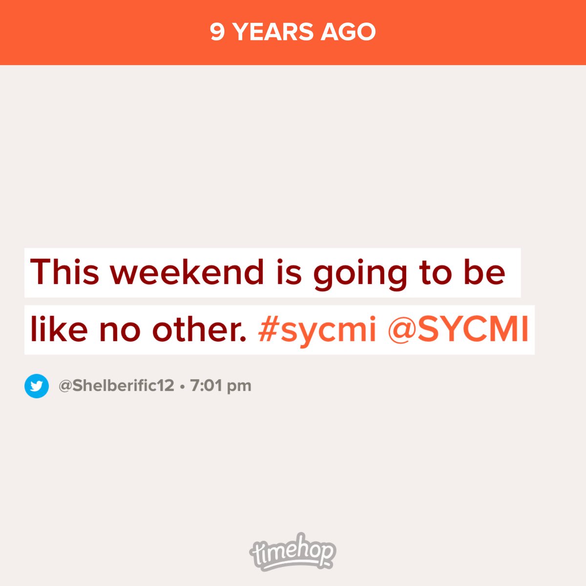 Shelberific12's tweet photo. Wow. Kinda crazy looking back on this tweet. That weekend was like no other. My best friend passed away while I was at camp with students. She died about 8hrs after I tweeted this. 😳 https://t.co/nji9xTH7K4