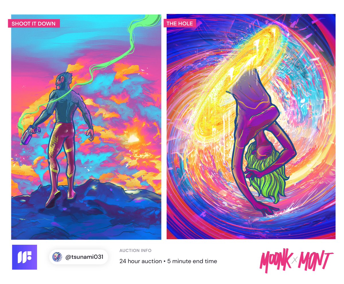 tsunami031's tweet image. 🚨DOUBLE DROP🚨
-
"SHOOT  IT  DOWN" 
formfunction.xyz/@tsunami031/8j…
-
"THE  HOLE"
formfunction.xyz/@tsunami031/Dg… 
-
reserve bid : 0.5◎ 
24 hours auction only on @formfunction 
-
#SolanaNFT #formfunction #solana #solanacommunity #NFT #NFTs #NFTcommunity #formfunction 
@NFTindonesia_