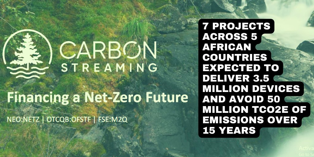 Investornewscom's tweet image. #CarbonStreaming Announces US$20m Stream in #CleanCookstoves and #SafeWater Solutions Portfolio With Community Carbon bit.ly/3wz6ye9 #CarbonCredits #CarbonOffsets @CarbonStreamer $NETZ $OFSTF