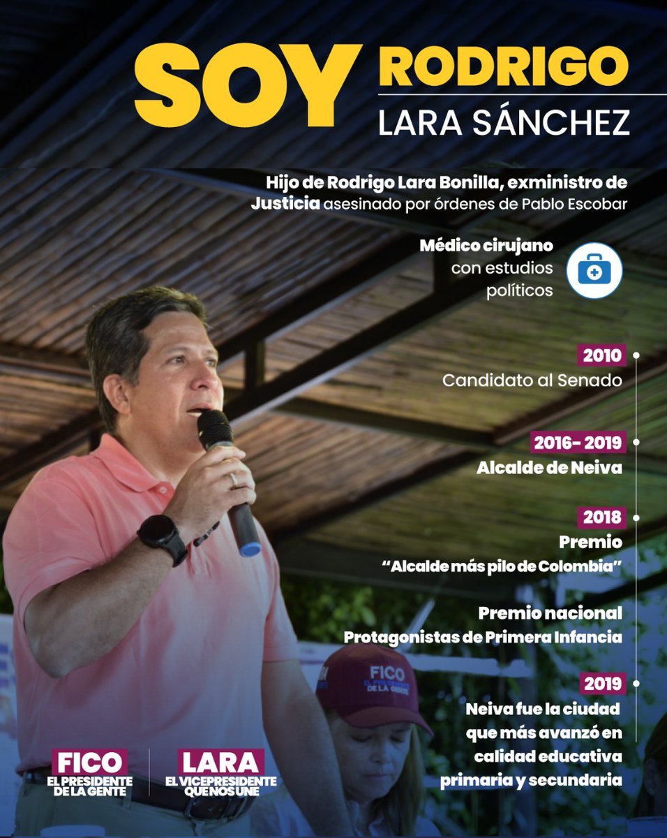 Rodrigo_LaraS's tweet photo. Este soy yo. Un colombiano más, médico, docente y exalcalde de Neiva. Tengo la firme convicción de que trabajando unidos podes sacar el país adelante. ¿Me ayudas a compartir? 🇨🇴💪🏻#LaraUneNoDivide https://t.co/kUmQTnCCeW