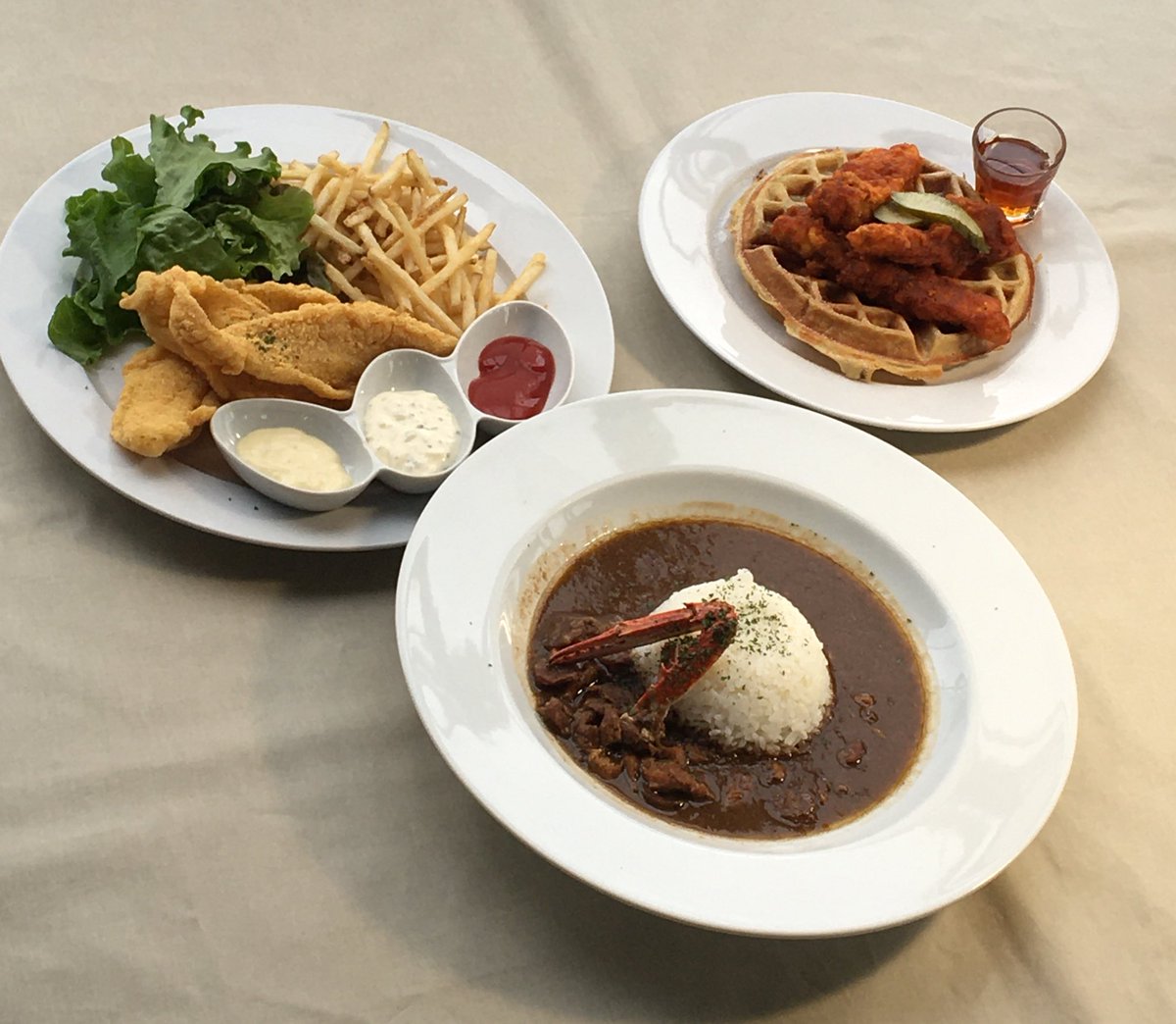 #catfish #chickenandwaffle #hotchicken #gumbo What else do you need?