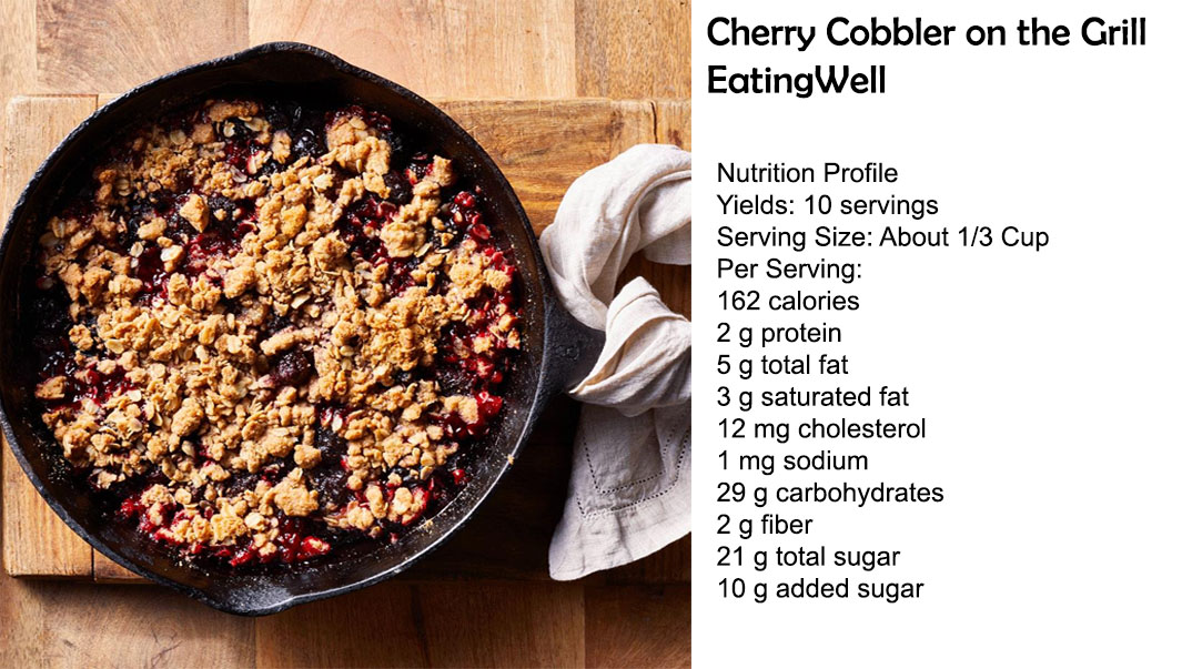 DietitianOnline's tweet photo. #RecipeFind: Cherry Cobbler on the Grill, @eatingwell #CherryCobblerDay https://t.co/I81TYQCpis https://t.co/iyj6TwPiOe