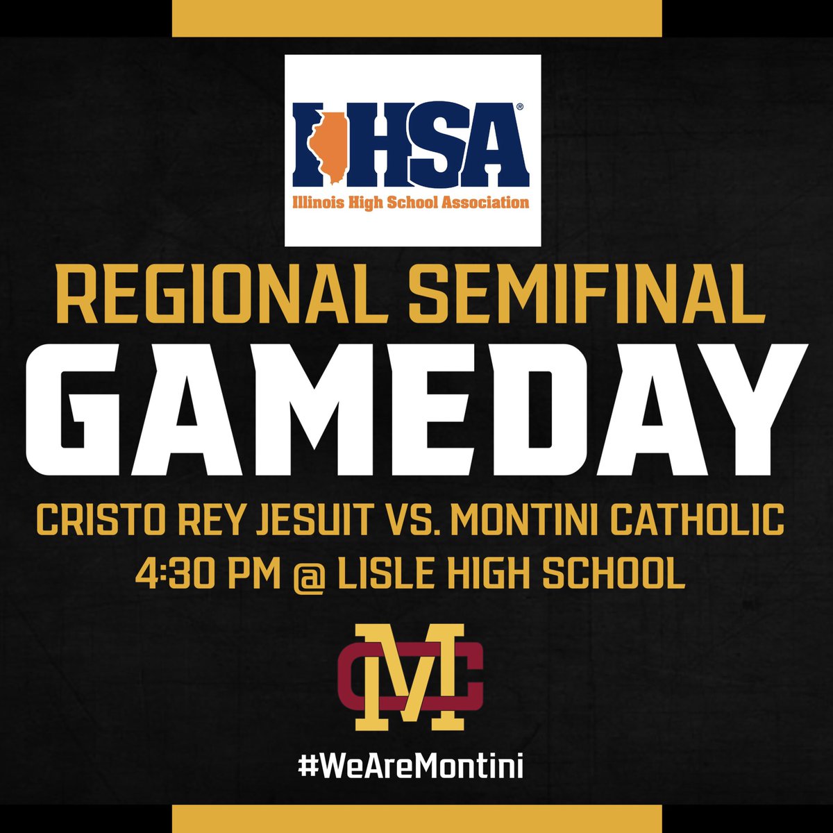 montinisoftball's tweet photo. IT’S GAME DAY!! The Lady Broncos head to Lisle to take on Cristo Rey Jesuit in the Regional Semifinals #WeAreMontini https://t.co/VFGzabnBH4