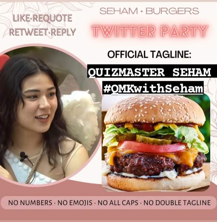 SehamDaghlasWW's tweet photo. Twitter Party Starts Now

Official Tagline and Hashtag:

QUIZMASTER SEHAM
#QMKwithSeham 

Like|Retweet| Requote |Reply https://t.co/vjf7lBL08u