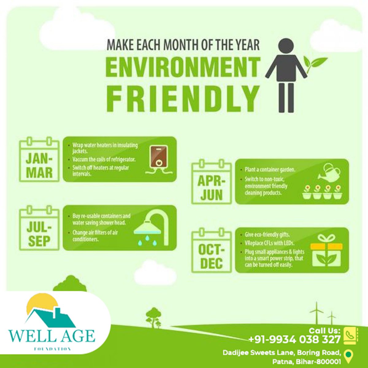 FoundationWell's tweet photo. MAKE EACH MONTH OF THE YEAR
ENVIRONMENT FRIENDLY https://t.co/w9Io3vFSyB