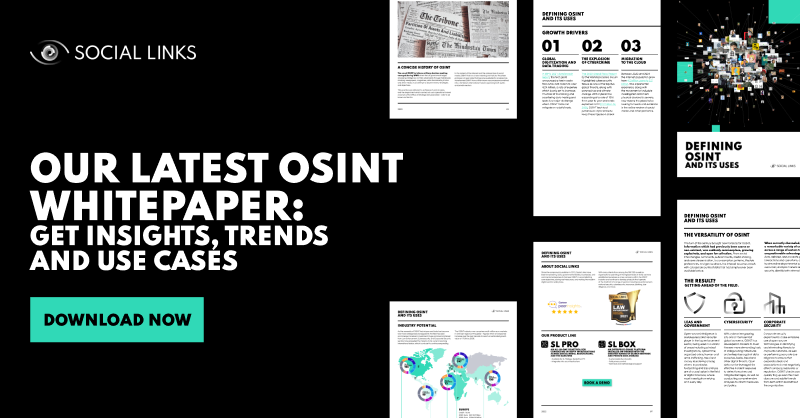_SocialLinks_'s tweet photo. What exactly is OSINT? And how is it revolutionizing the work of professionals from a range of sectors? Packed with insights, trends and authentic use cases, our easy-to-digest whitepaper will provide you with the answers!