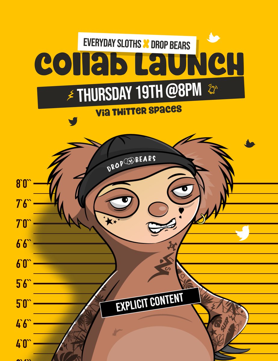 Pencil the date in bogans

You do not want to miss this !

If you havent already make sure to follow
<a href="/EverydaySloths/">Everyday Sloths 🇦🇺</a> 

#NFTProject #NFTCommumity