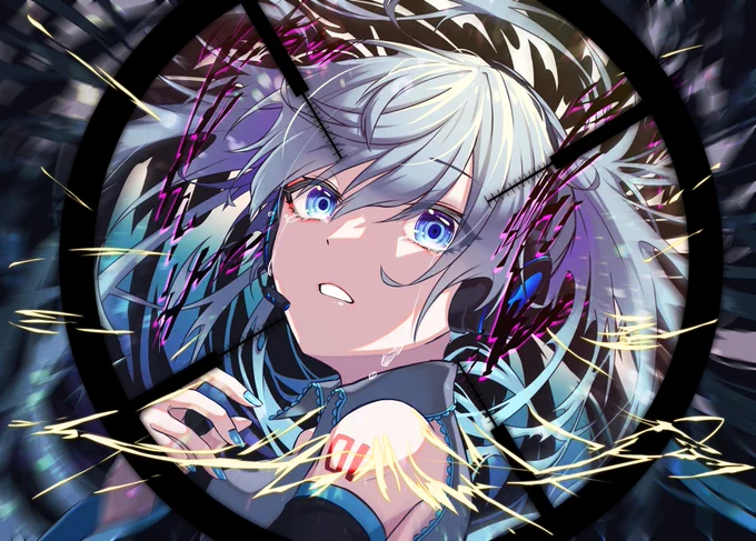 #100曲ボカロ絵チャレンジ
#初音ミク 
004.ヒバナ/DECO*27 