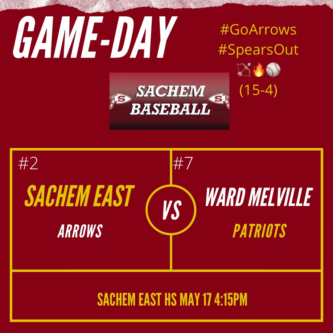 Game day! You know the drill, be there and be loud! #GoArrows #SpearsOut 🏹🔥⚾️