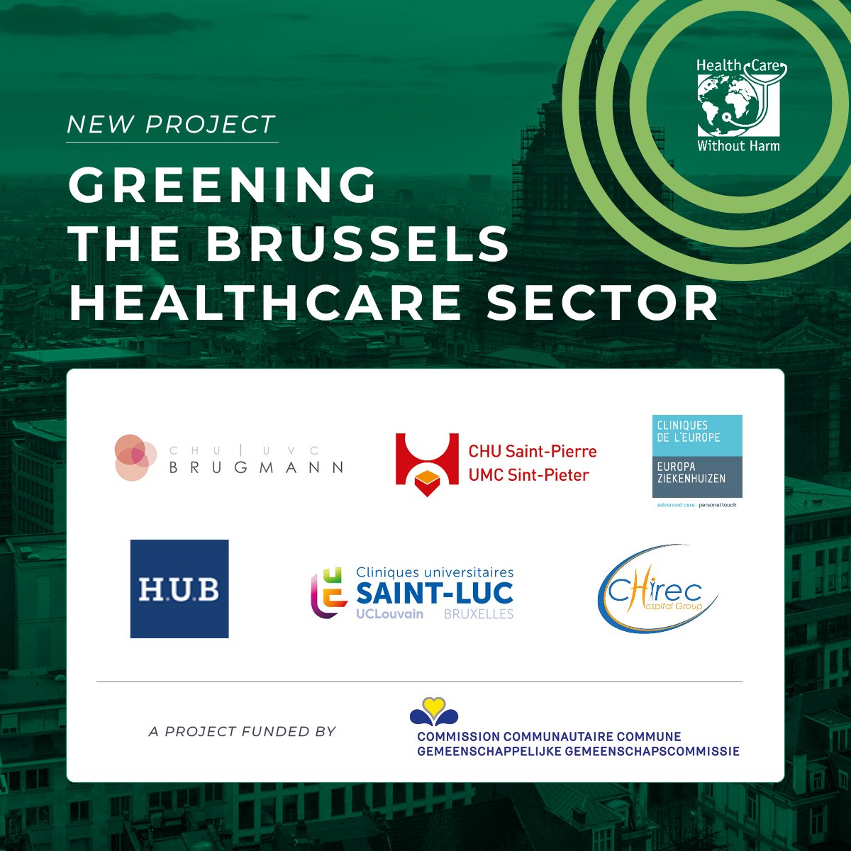 We are working with six hospitals in #Brussels to create a greener and more #SustainableHealthcare sector with a reduced impact on the environment.

Learn more about our new project: bit.ly/brussels-healt…