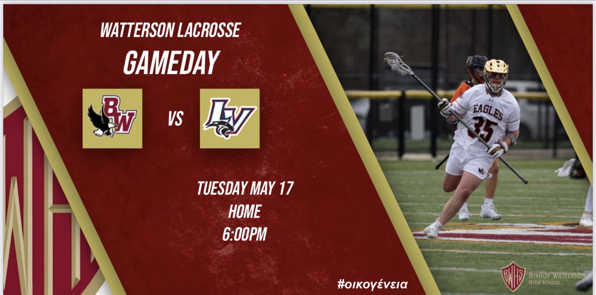 BWHSlacrosse's tweet photo. 6th seeded Eagles begin the OHSAA tournament tonight at home 6pm vs Newark Licking Valley #οικογένεια https://t.co/MNuNxvx1Xc