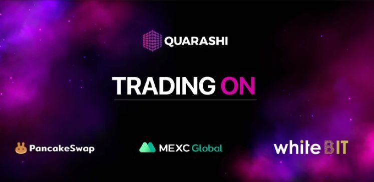 $QUA is now listed on #MEXC #Whitebit #PancakeSwap

💚Sign up: 

mexc.com/en-US/register…

whitebit.com/referral/quara…

PancakeSwap Trading:
pancakeswap.finance/swap?outputCur…

QUA Smart Contract:
bscscan.com/token/0xfd0fd3…

@QuarashiN