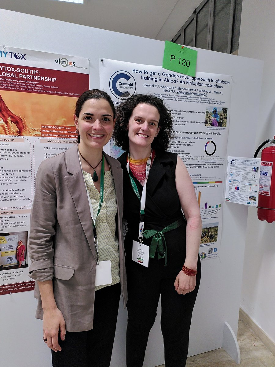 CaVaessenVe's tweet photo. Proudly presenting @CranMycology team work on a #gender #equal approach to #training of #Ethiopian #farmers @wmf. #nutrinuts @UKRI_News #worldmycotoxinforum #poster120 https://t.co/yrhY6zzYKI
