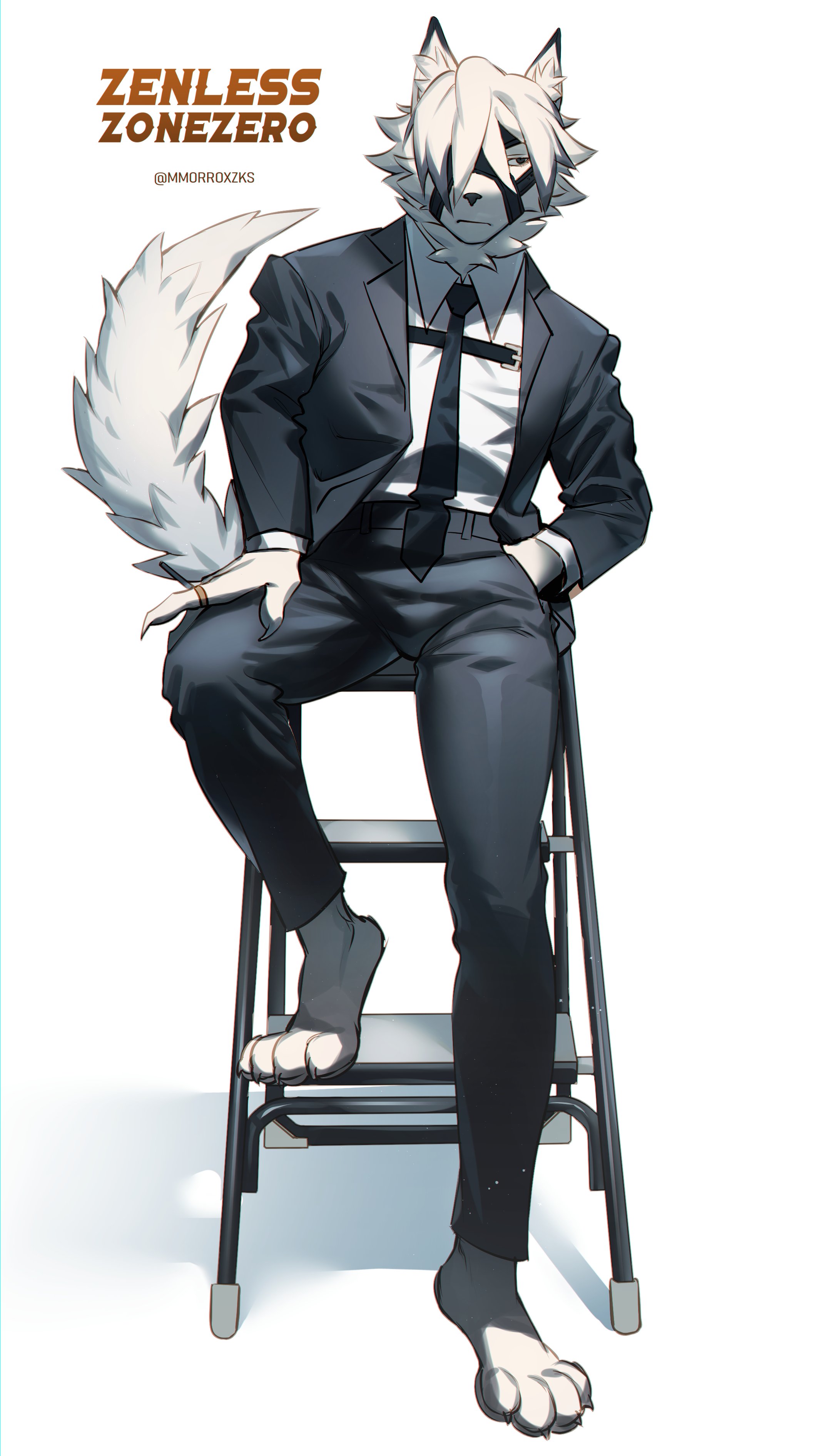 Butler from Zenless Zone Zero fanart : r/furry