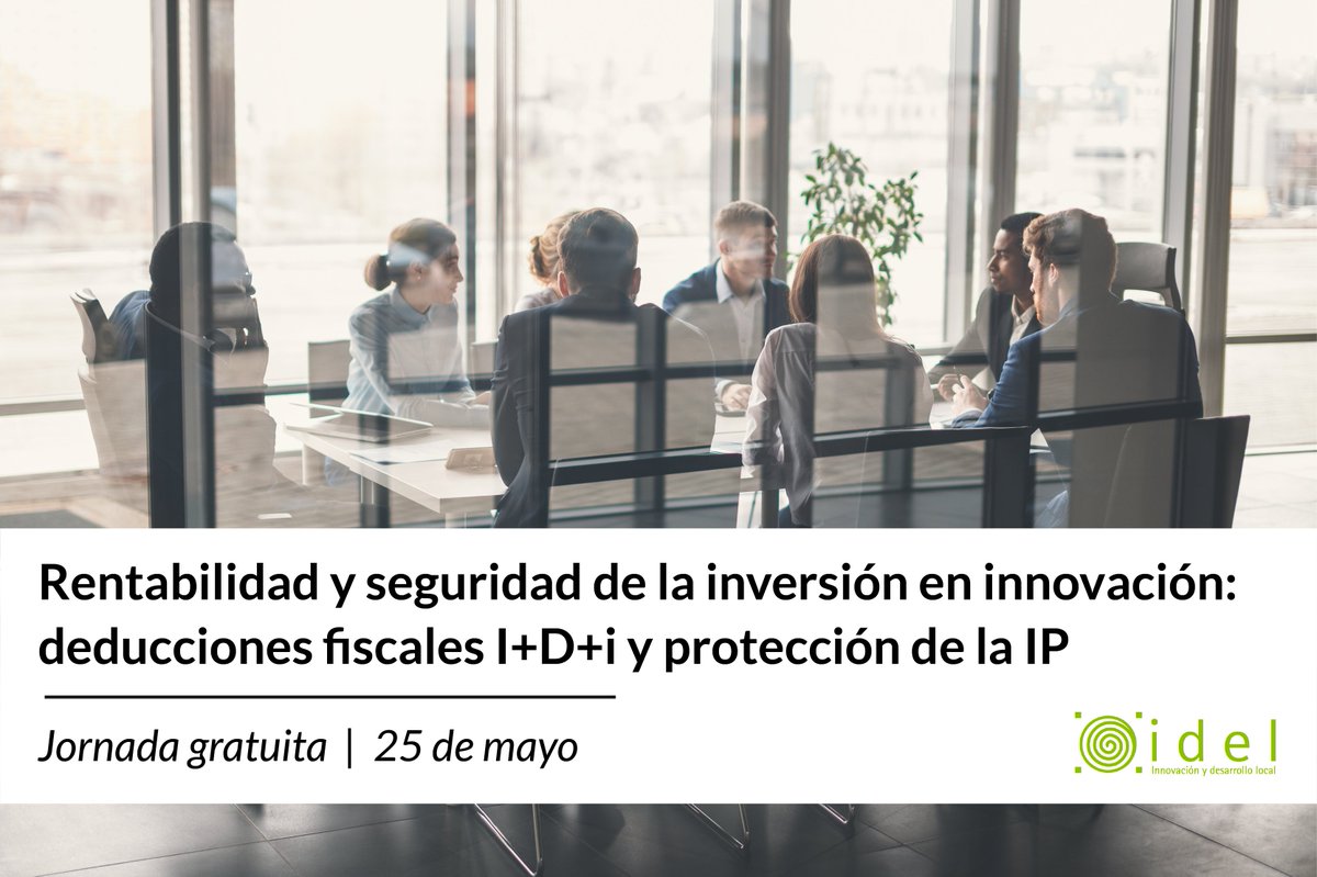 🟢 El 25 de mayo estaremos en la jornada gratuita 'Rentabilidad y seguridad de la inversión en innovación' organizada por <a href="/FUNDACIONPONS/">Fundación PONS</a> y <a href="/madridforo/">Madrid Foro Empresarial</a> hablando de #innovacion y deducciones fiscales.

👨🏻‍💻 Jornada presencial y en streaming.
🔗 Inscríbete ➡️ lnkd.in/e-pHD3qJ