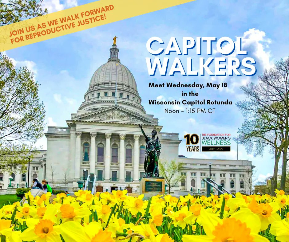 TheFFBWW's tweet photo. Tomorrow, you're invited to this special Capitol Walk as we unite in honor of reproductive justice! A holistic belief that all women have the right to maintain their personal bodily autonomy. Please register at https://t.co/lSvPPiZNyz and invite your loved ones to do the same! https://t.co/E4B46WfVGv