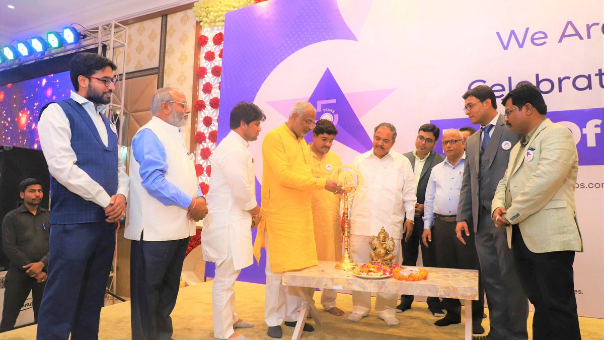 RipenAppsTech's tweet photo. #RipenApps celebrated its #5th #anniversary with #Ripeners on 12th May in a grand #event. We are #honored to have our Chief Guest MoS UP Government Mr. RAGHURAJ SINGH (@ThRaghurajSingh ) among us to inaugurate the event with DeepJyot lightning.
(2/2) https://t.co/e6XfMkD3sH