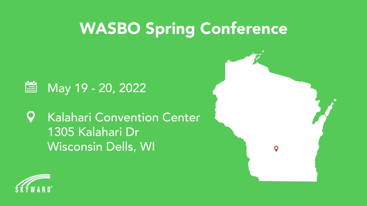 Skyward_Inc's tweet photo. In just two days we'll be kicking off the @WisconsinASBO Spring Conference!

This event is packed with educational sessions, recognitions, and our favorite: the exhibit hall. Visit @Cup_Of_K12_Joe, @TomN_Skyward, and @Hollyl_skyward at booth #810! 🙌

#WASBO2022 #WisconsinASBO https://t.co/O8T0HgeY3M