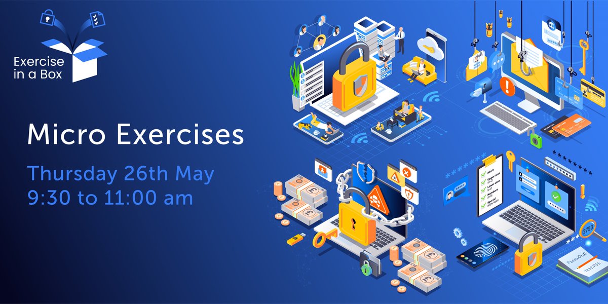 cyberfraudcen's tweet photo. 📢💻Do you wish to start your #cyber journey &amp; learn about-

➡️Passwords
➡️Phishing emails
➡️Connecting securely
➡️Ransomware

Know more👉https://t.co/xa6Ir7jWjf
 
Only a few spaces left for our free, non-tech 'Micro Exercise in Box' session -May 26👉https://t.co/wSrpZxY0zp
@NCSC https://t.co/hckxo1E3XB