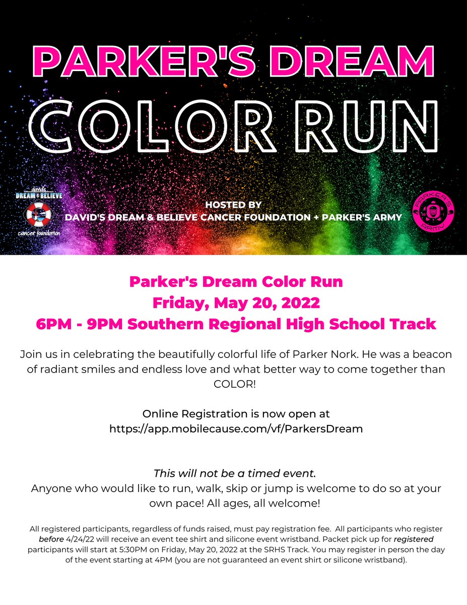 DDBCF's tweet photo. This is Parker Nork. Parker was diagnosed with #ALLLeukemia on 2/17/2017 and passed away 22 days later on 3/11/2017 - 2 months shy of his 10th birthday. @ParkerArmy and @DDBCF partner this Friday night for #PARKERSDREAM! A #ColorRun bringing family &amp; community together! #Hope https://t.co/FpHRWQl7mE