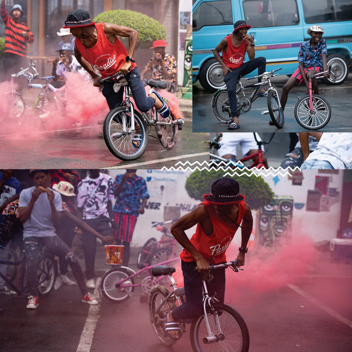 The Street Fighters, SA’s hottest custom bike drifting crew. 
Watch the full interview where they answer: “what makes a family?” {youtube.com/watch?v=U49qqC…} Where’s there’s a bucket, there’s a family. #MadeForSharing