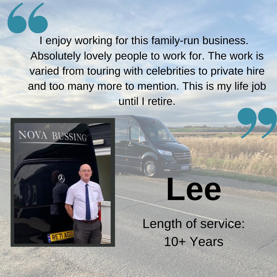 NovaBussing's tweet photo. Team Tuesday
Lee is a fun character with numerous years of experience.
W: https://t.co/HnCOeAVGDK
E: info@novabussing.co.uk
T: 0800 6444 118
#meettheteam #staffhighlights #staffbio #luxurytravel #luxuryservice #londontravel #travelindustry #corporatehire #weddinghire #privatehire https://t.co/REmGdgQrfE