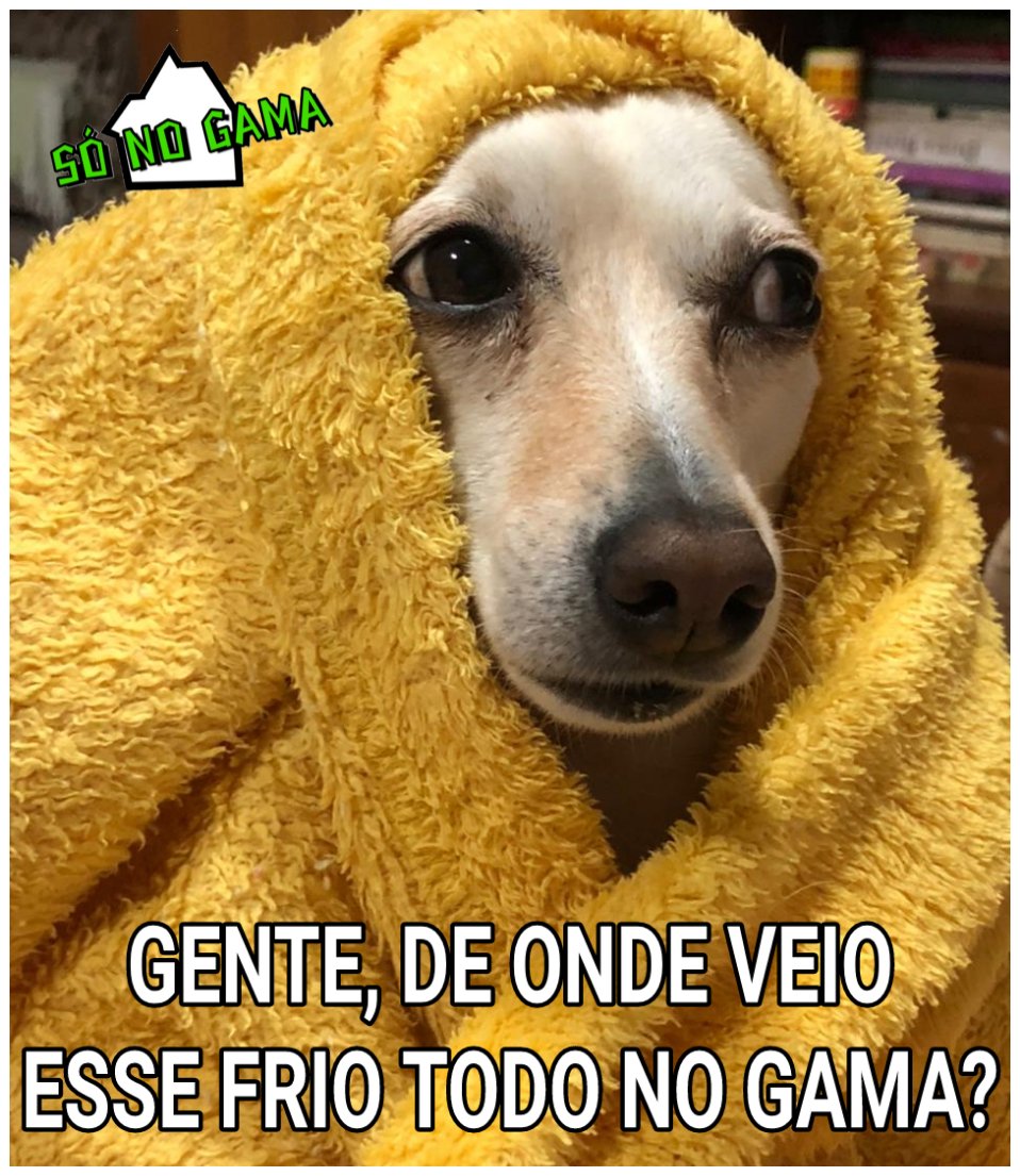 SonoGama's tweet photo. "Alô, chefe... Pode ser virtual hoje?"
Bom dia, Gamaiada friorenta!
.
.
#sonogama
#gama
#gamadf
#Gamaiada
#friozinho
#DoNada
#HojeNaoChefe
#Solimar https://t.co/NDo9vn4z2G