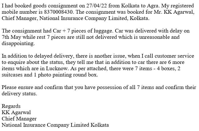 RWL_13's tweet photo. @agarwalpacker @RameshAgarwalJi 
Proud? See below for Disappointing service and misplaced items. https://t.co/2uPgixylnC