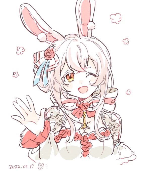 友達に描いてもらったニユロハス…!めちゃくちゃ可愛い… 