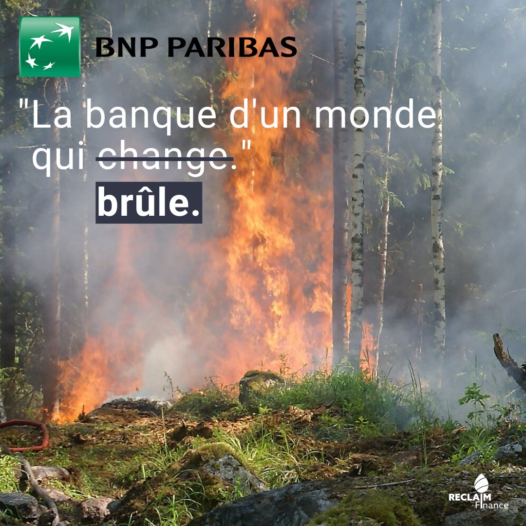 ReclaimFinance's tweet photo. 🔴#AG2022 : @BNPParibas joue avec le feu.

Au cours d'une AG mouvementée, la banque 🇫🇷 a préféré se cacher derrière la crise de l'énergie pour justifier sa stratégie climaticide, au lieu de prendre des engagements forts. 

Notre réaction ⬇️
https://t.co/AWSQAtatGG https://t.co/5es5ydsP5n