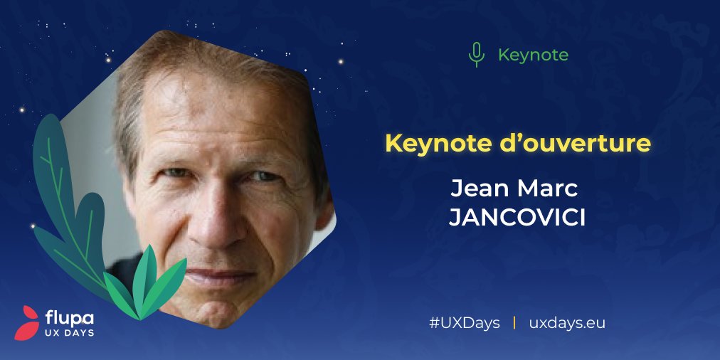 Flupa's tweet photo. [KEYNOTE D'OUVERTURE] 💥💥💥 Eminent spécialiste des questions énergétiques et de l'impact sur le climat, Jean-Marc Jancovici nous fait l'honneur d'ouvrir le cycle de conférences des UX Days 2022. 

Réservez 👉 https://t.co/1ctxuUtLeD

#UXDays #energy #transition #climatechange https://t.co/lHIgMAtD5t