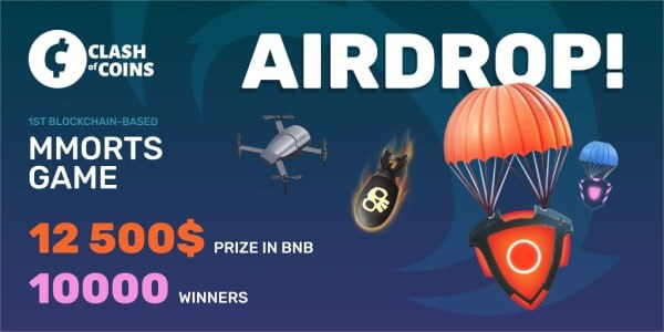 Airdrop6_com's tweet photo. New #airdrop: Clash of Coins
Reward: $12,500 in BNB
News: BGame, Gameplay
Distribution date: June 10th

🔗Airdrop Link: https://t.co/w8CPFrbEol https://t.co/5NW9b7FL0F