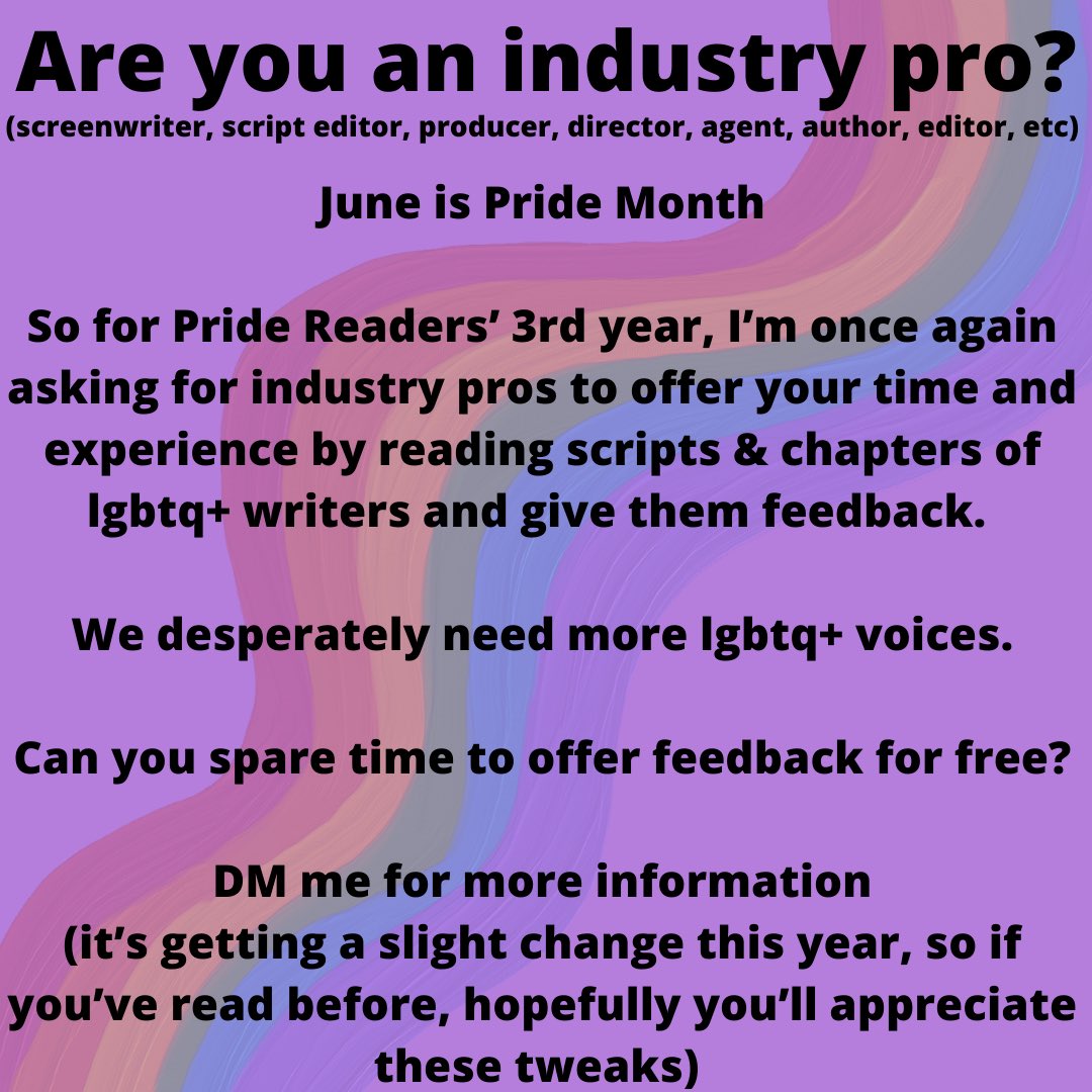 druzif's tweet photo. Attention #screenwriter #Producer #Director #ScriptEditor #Agent #Author #Editor

Pls RT 🙏🏻🏳️‍⚧️🙏🏻🏳️‍🌈🙏🏻 https://t.co/qIEIDbEN6Y