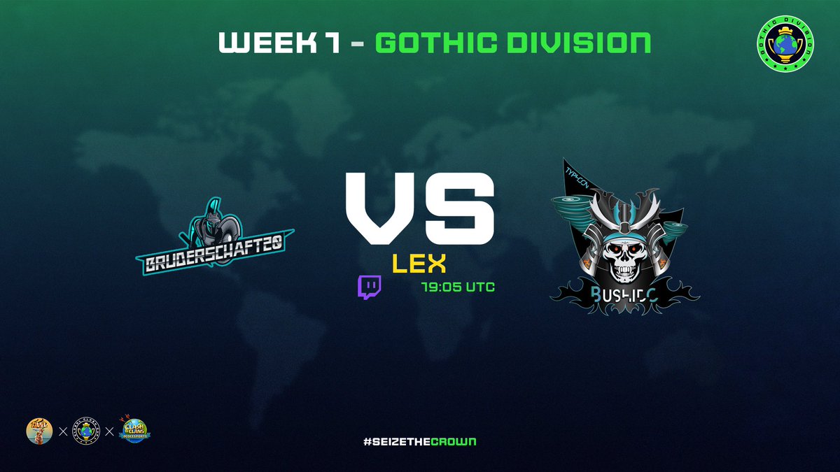 Pour 20h j’ai <a href="/BKLeague_ru/">BlitzKrieg League</a> avec
Evil shadows 🆚 Power Of Noobs 
Puis à 21h en <a href="/GlobalClashCup/">Global Clash Cup</a> 
Bruderschaft20 🆚 <a href="/BushidoTyphoon/">Bushido Typhoon</a> 

🔥twitch.tv/lexgo_tv🔥