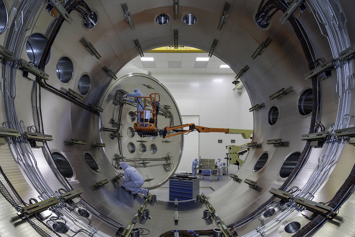 Inside view of one of RAL Space's space test chambers