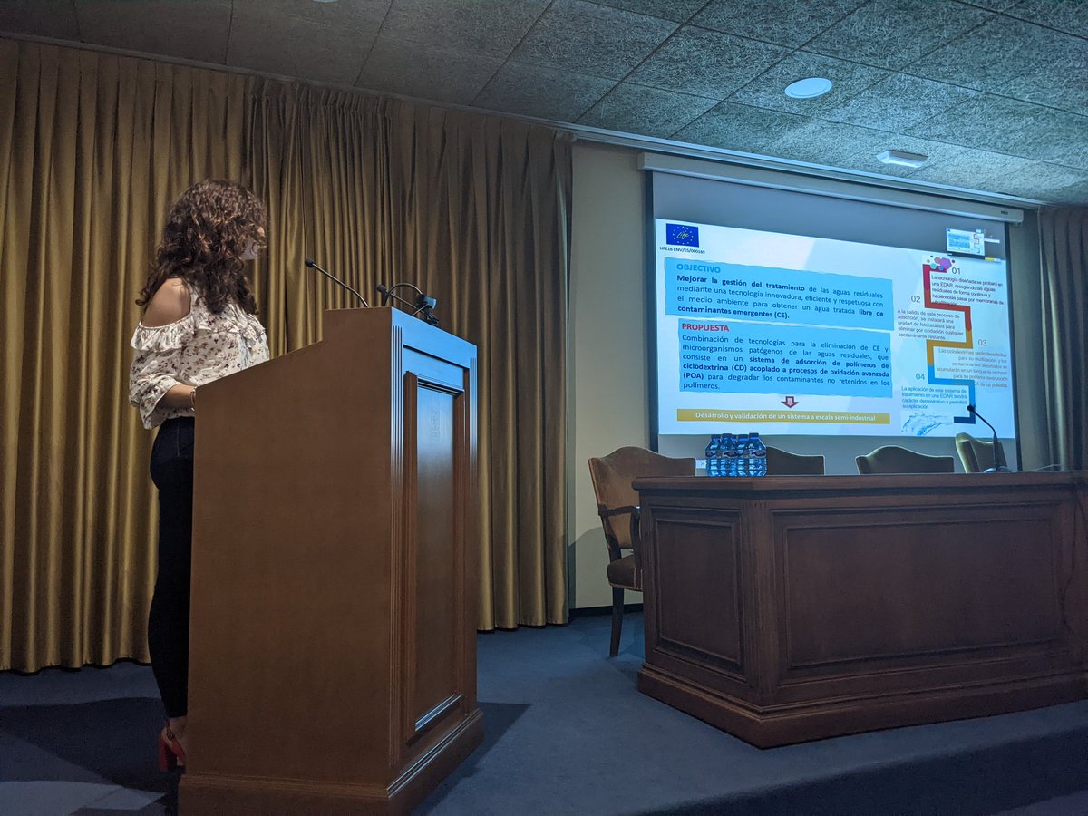 LifeAmia's tweet photo. Desde @LIFE_CleanUp con Sofía Martínez de @CTCAlimentacion conocemos más este interesante proyecto sobre procesos de oxidación avanzada y materiales adsorbentes que está implementándose en la Región de Murcia https://t.co/sTmeRxAfd1
