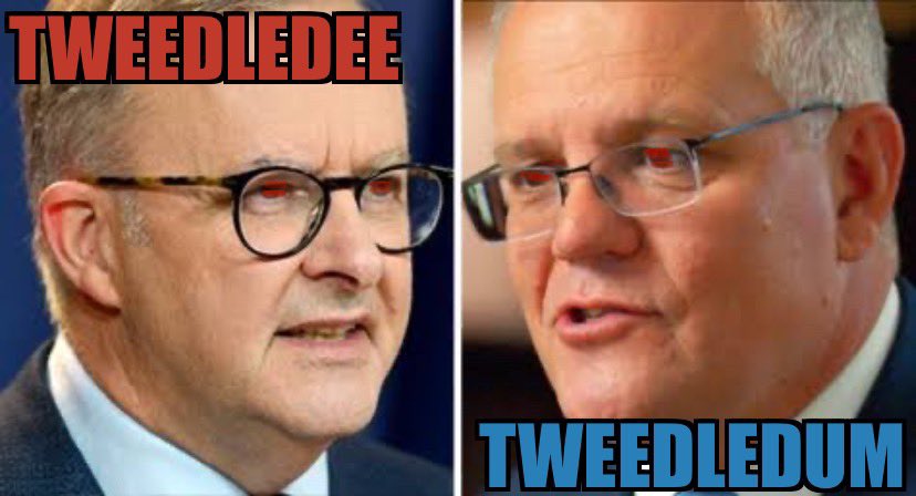 angelusKJT's tweet photo. @SpectatorOz #sellout @ScottMorrisonMP &amp;  @AlboMP #checktherecord 🤡🤡#auspol https://t.co/PWSlxEu011