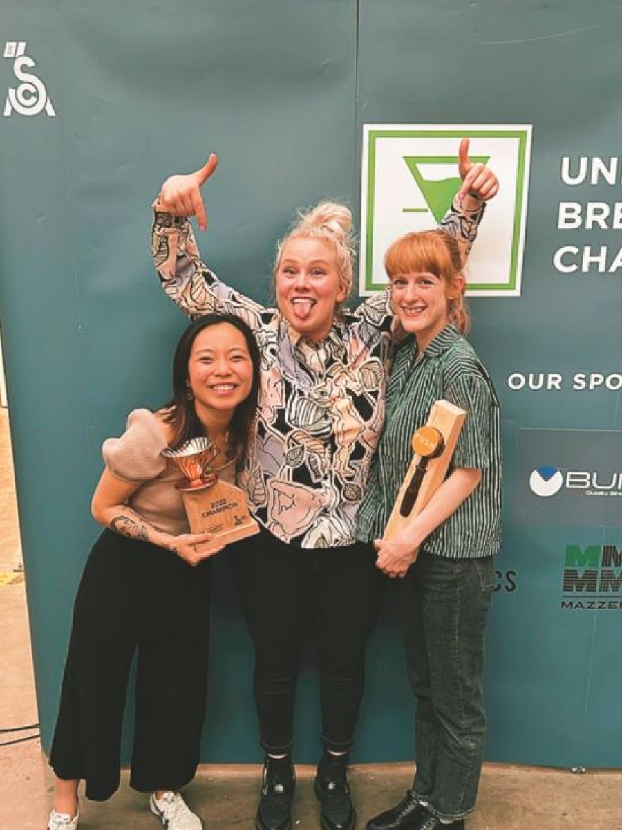 TheGBswhatwhat's tweet photo. Biggest congrats to the @sca_uk 2022 barista champion - the FIRST female #UKBC champion @_claireiona who is being trained by our one and only amazing roaster, @roosalyydia. Talk about 'Girl Power'. Next stop Melbourne! https://t.co/rLvlFMOmVc