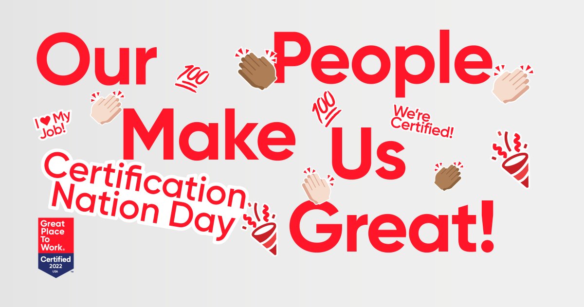 FinstroGlobal's tweet photo. At Finstro our culture is powered by our people. This is why we're proud to be a Great Place to Work - Certified company. #GPTWcertified! #Finstro #CertificationNationDay https://t.co/8V7P97gObl