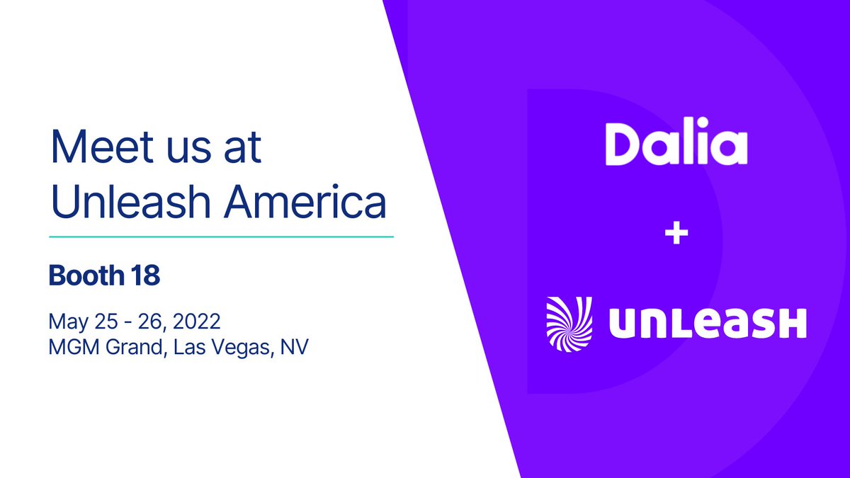 DaliaLabs's tweet photo. Meet us at Unleash along with 1,500 HR and TA leaders 👋  

We'll be discussing solutions to today's high-volume, hourly &amp; frontline hiring challenges.

#UNLEASHAmerica #HR #TalentAcquisition #HRTech https://t.co/tuSqyPLDKN