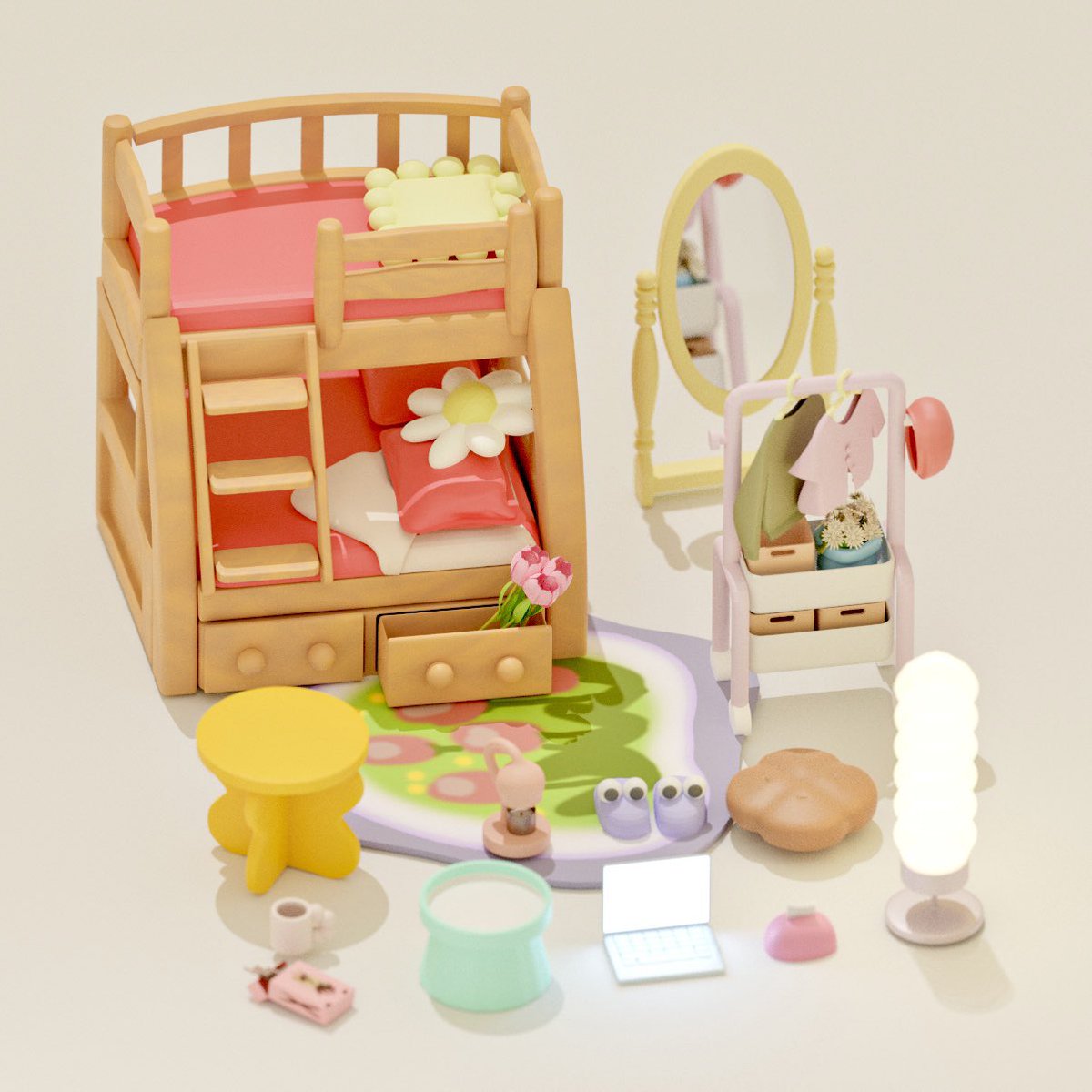 corabbitfamily's tweet photo. little room🌷🌷
#blender #b3d #littleroom #lowpoly #3dart https://t.co/I2i99OyAn0